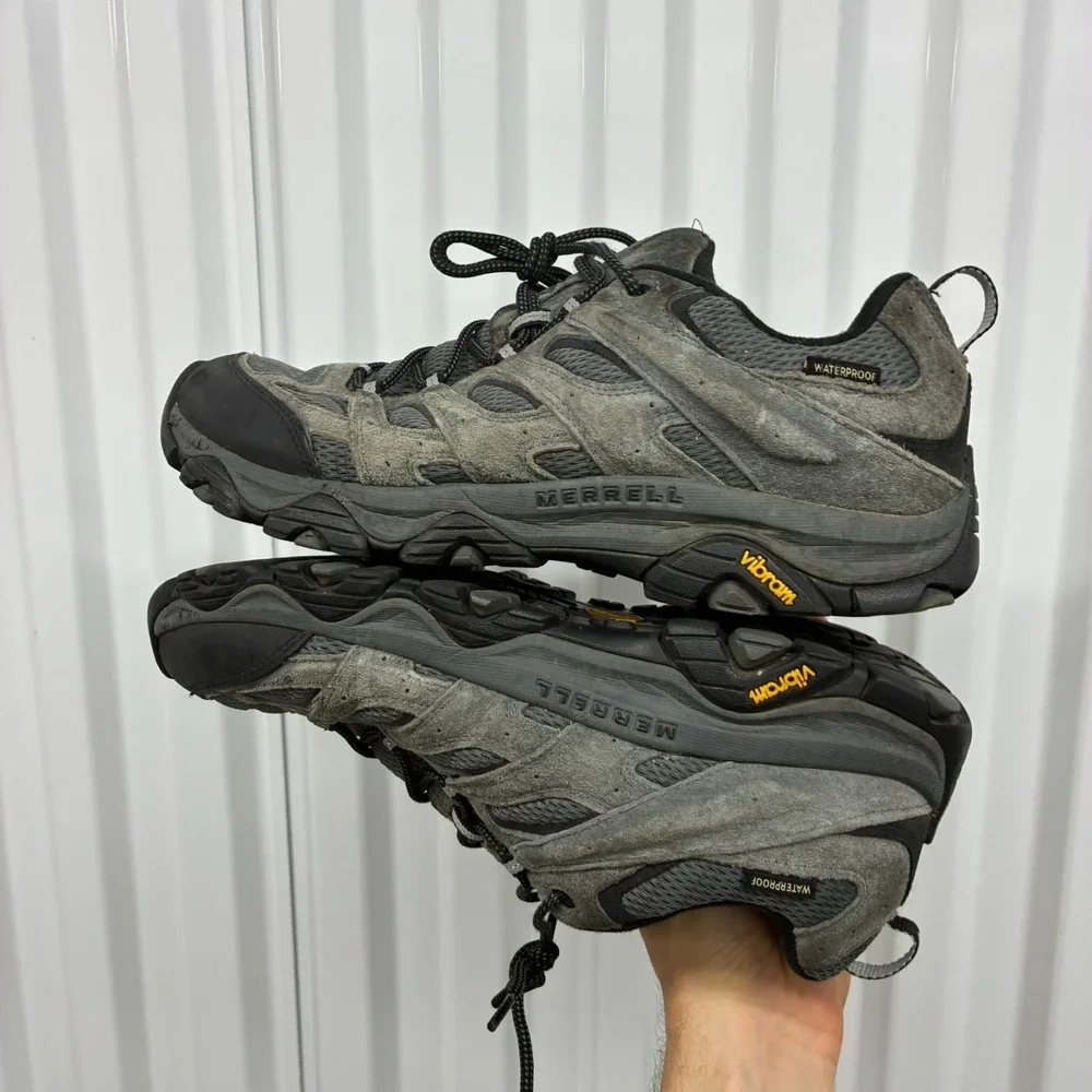 Merrell Moab 3 Waterproof Hiking Shoes Men's Size 12.5 Granite Grey